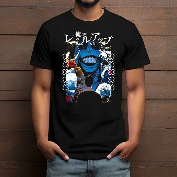 Solo Leveling Custom Anime T-shirt - Picture 1 of 1